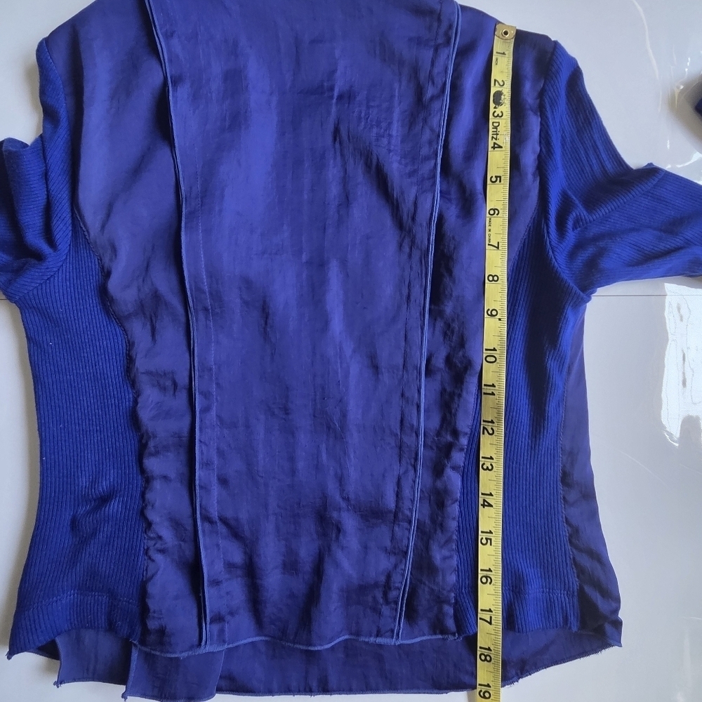INC International Concepts Layered Blue Jacket - Picture 5 of 9